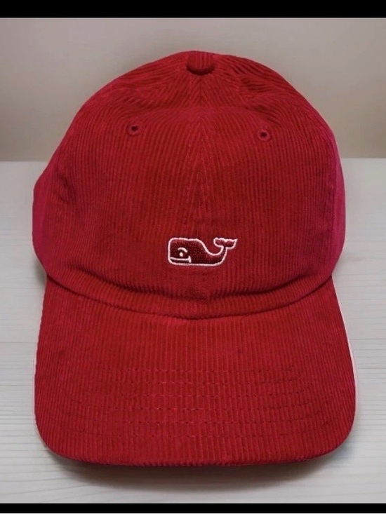 Vineyard Vines Other - VINEYARD VINES Corduroy Red Whale Strapback Cap NWOT